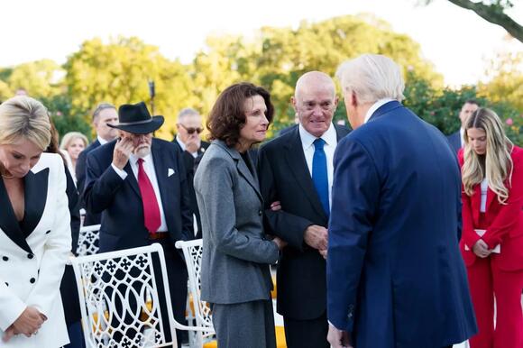 Charlie Kirk's Parents Make First Public Appearance Since His Death at  White House Medal of Freedom Ceremony - NewsBreak