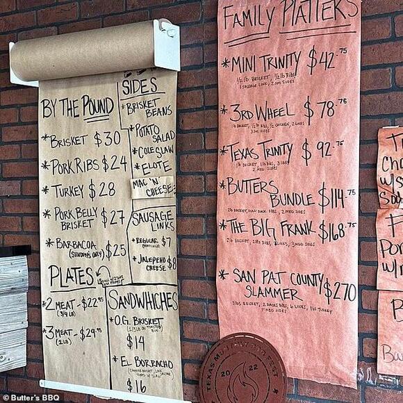 Texas icon Butter's BBQ no longer serving BRISKET as soaring beef ...