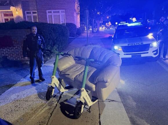North Carolina Police Say Pair’s Custom Couch Scooter Probably Not Safe ...