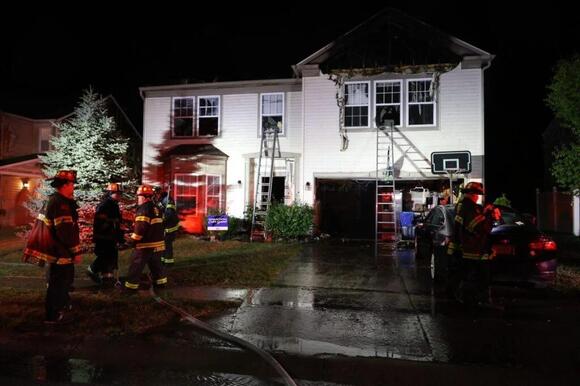 Two firefighters injured in ceiling collapse during southeast side fire