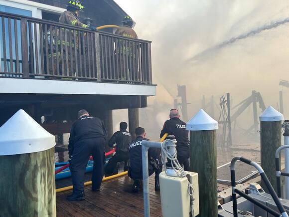 Fire Island Blaze Captured in Dramatic Response Photos - NewsBreak