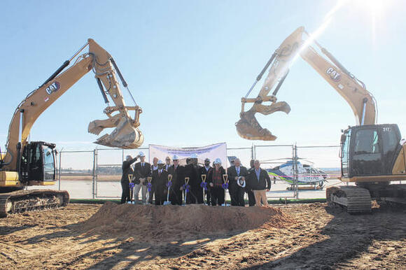 Officials break ground on new terminal at Laurinburg-Maxton Airport ...