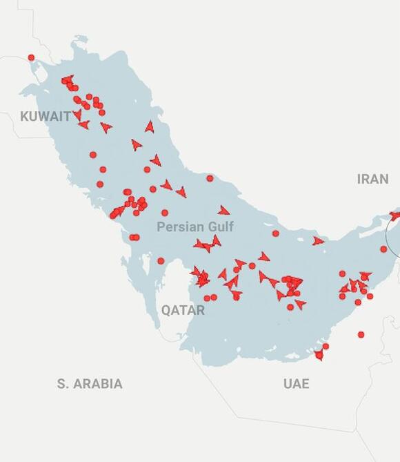 Strait of Hormuz traffic mapped as Iran announces total closure after ...