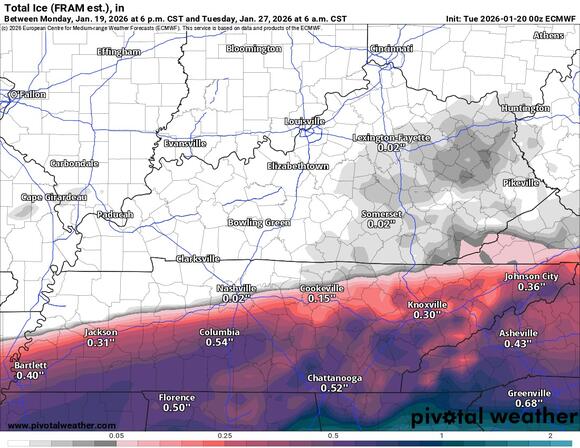 Major snow & ice storm is growing more likely for all of Tennessee ...