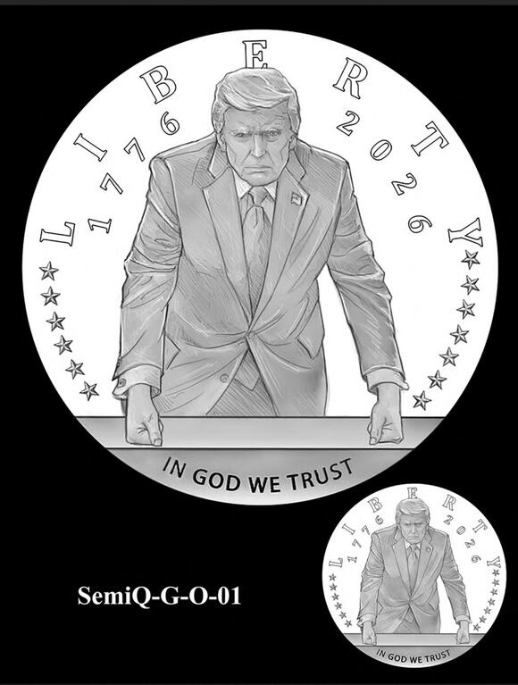 Trump commemorative gold coin approved for U.S. Mint to produce for ...