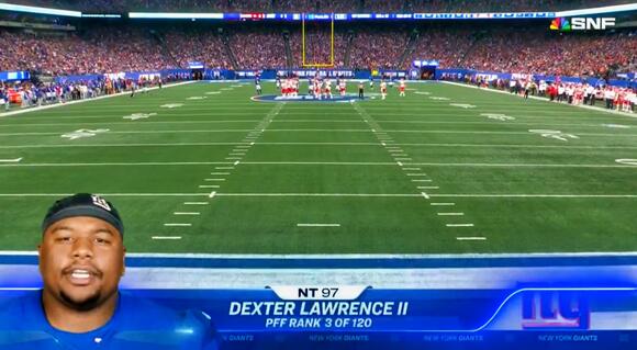 Social Media Can't Stop Laughing At Dexter Lawrence's Epic 'SNF' Intro  During Giants-Chiefs Game [VIDEO] - NewsBreak