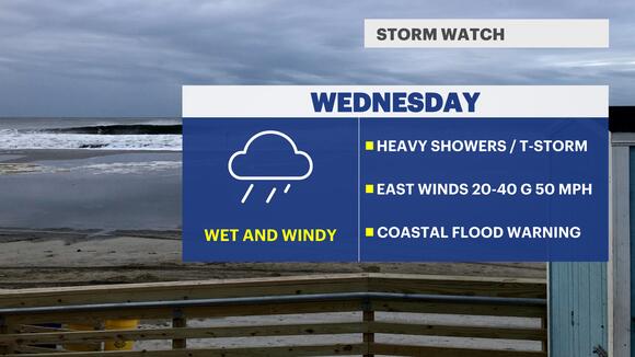 STORM WATCH: Wet and windy Wednesday with threat of coastal flooding ...
