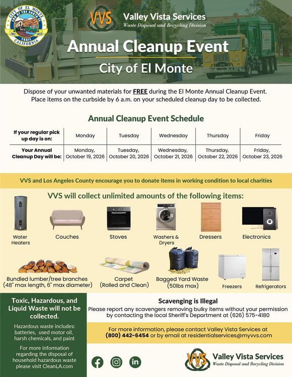 Free Annual Curbside Cleanup in El Monte - NewsBreak