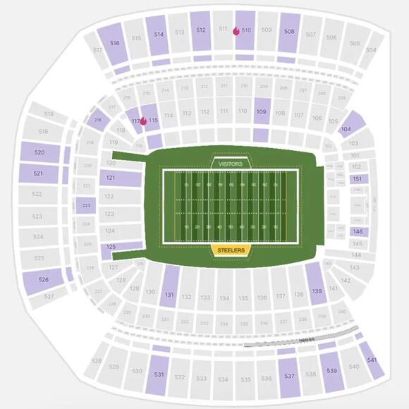 Steelers season tickets 2024 Cheapest price, cost, seating map for