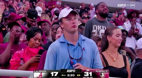 Furious Alabama Fan Caught Performing Disgusting Gesture on Live TV – Cameras Pan Away in Viral Shocker [VIDEO] - NewsBreak