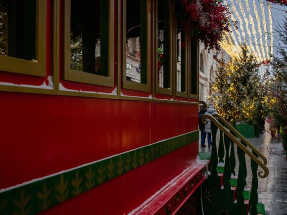 Historic ALCO Diesel Locomotive Pulls The Candy Cane Express Through ...