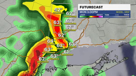 Warm temperatures with mostly sunny skies in Connecticut