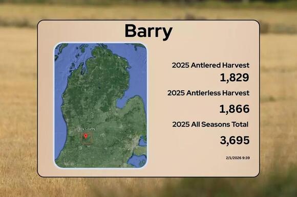 Michigan 2025 Deer Harvest Report: 83 County Breakdown - NewsBreak