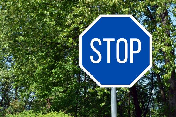 Blue Stop Signs Pop Up In Hawaii And Seattle, Cautioning Drivers In ...