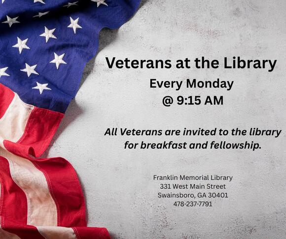 Weekly Veterans Breakfast at Library on Mondays - NewsBreak
