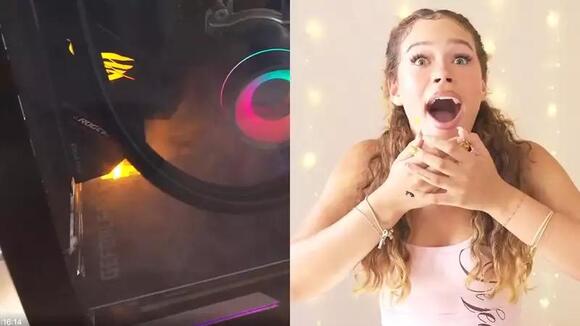 Twitch Streamer Yonna Freaks Out After Her PC Catches Fire Live on ...