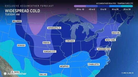 WINTER WEATHER ALERT: NYC area will get coating of snow as cold ...