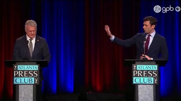 Ossoff holds eight-point lead as battle begins