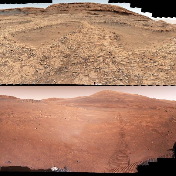 Curiosity and Perseverance rovers captured two 360-degree landscapes ...