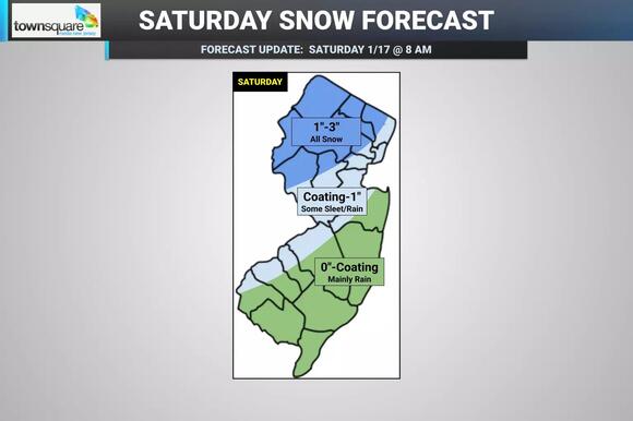 NJ's wintry weekend is on: Winter Weather Advisory to the north - NewsBreak