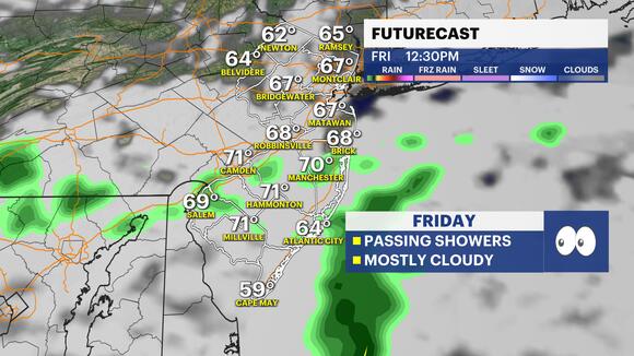 Warm weather continues today with highs approaching 70 degrees ...