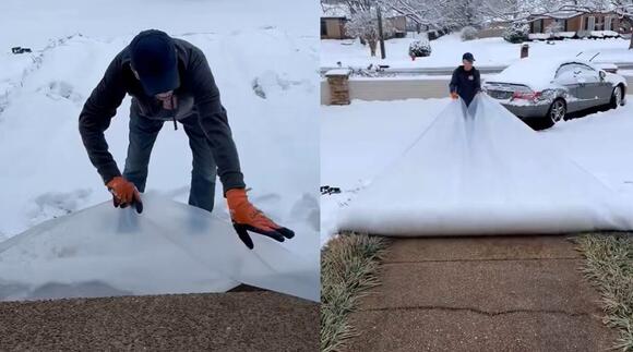 This Tennessee Dad’s Genius Snow Removal Hack Is Going Viral Following ...
