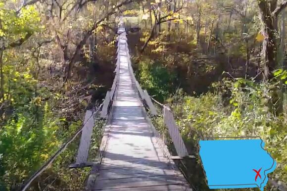 Take a Tour of Iowa’s Most Famous Swinging Bridges - NewsBreak