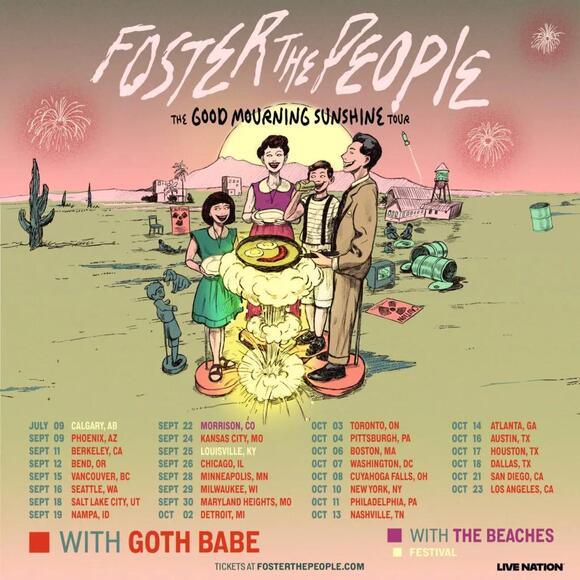 Foster The People Fall 2026 Announce North American Tour Dates - NewsBreak
