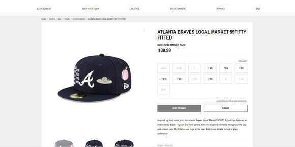 New Era Pulls Braves Mlb Local Market Caps Mocked On Social Media Newsbreak