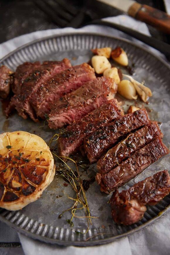 Quick & Delicious Butter Garlic PanSeared Steak!