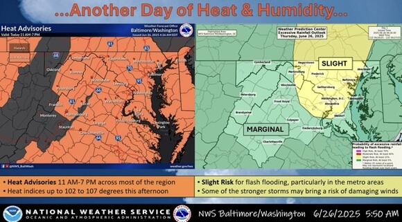 Severe storms possible in central Maryland on Thursday - NewsBreak