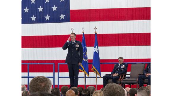 WHITEMAN AIR FORCE BASE HOLDS CHANGE OF COMMAND CEREMONY FOR RETIRING ...