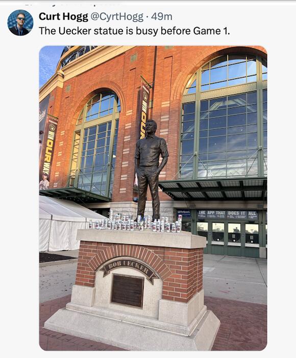 Saturday Fun: Congratulations, Brewers!