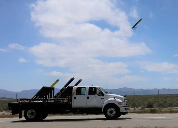 Our First Look At The ALTIUS-700M Loitering Munition Obliterating A Target