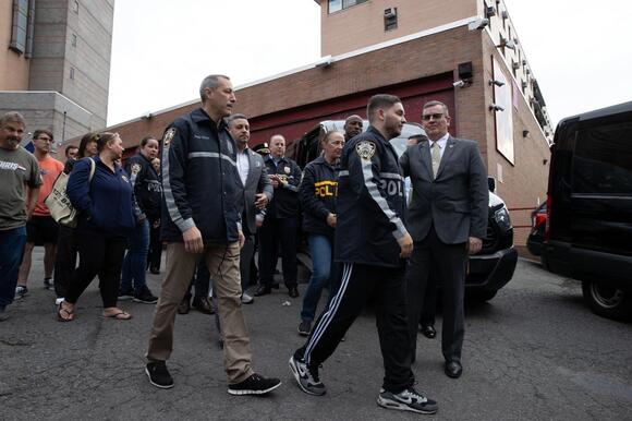 NYPD cops allegedly shot by migrant are given ‘guard of honor’ after ...