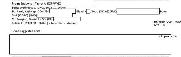 Secret email puts White House fingerprints on Epstein memo: 'Someone ...