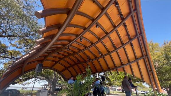 Southern University unveils bell-shaped amphitheater overlooking ...