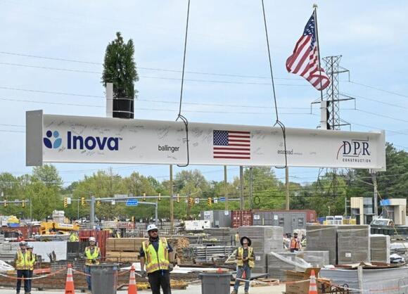 Inova marks structural milestone at new Alexandria campus - NewsBreak