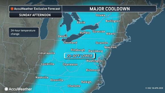 Cold Front Brings Rain, Rapid Cooldown To Northeast: What To Expect ...