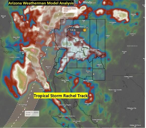 Tropical Storm Rachel to Bring Heavy Rain, Flooding, Potentially Gusty ...