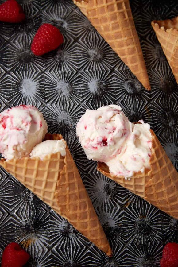 Homemade raspberry swirl ice cream perfect for any time of year - NewsBreak