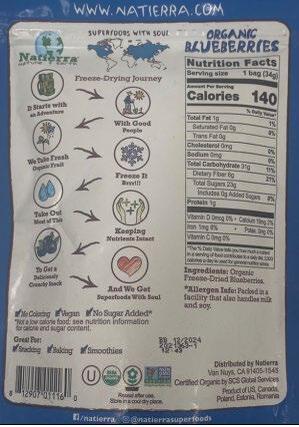 Food recall news: BrandStorm Inc. recalls Natierra due to Freeze Dried ...