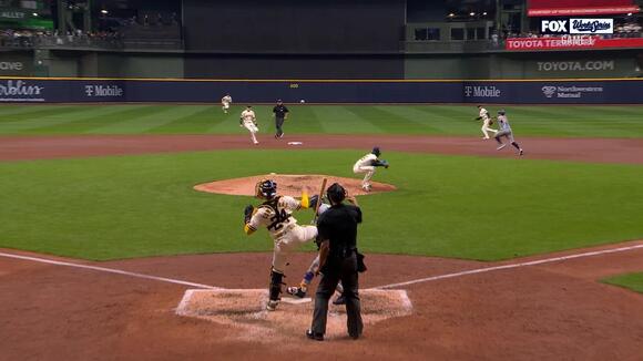Brewers’ Abner Uribe strikes out Chandler Simpson, William Contreras throws out Jonathan Aranda to complete double play