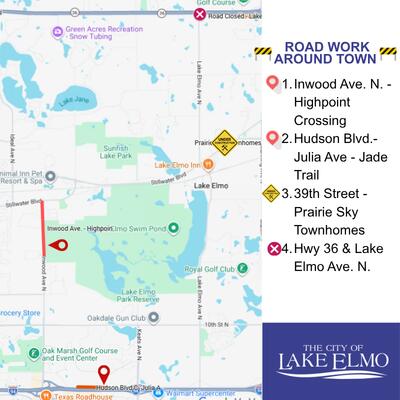 🚧 Current road and lane changes across Lake Elmo - NewsBreak