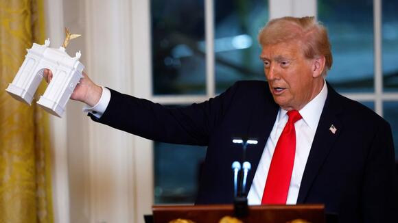 Construction on Trump's 250-foot triumphal arch in DC could begin in just two weeks