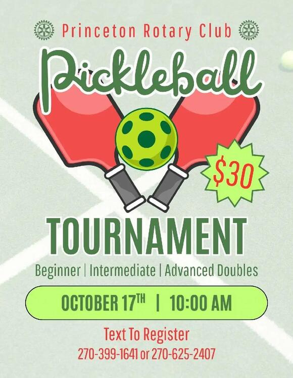 📅 All-ages pickleball fundraiser Oct. 17 in Princeton - NewsBreak