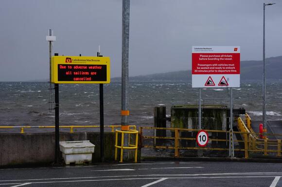 Scottish bridge closures and warnings over high winds from Storm Boelo