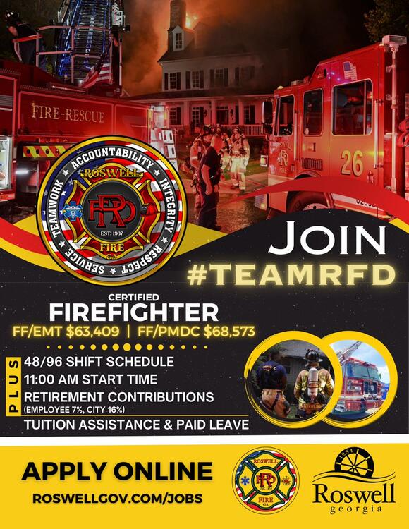 Roswell Fire Department hiring full-time firefighters - NewsBreak