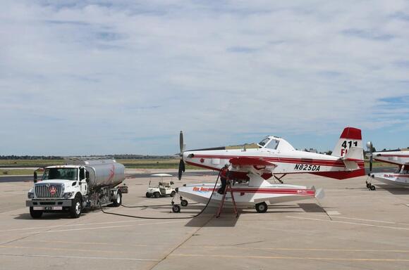 Firefighting Planes Refuel In Cheyenne, Wheatland Fire - NewsBreak
