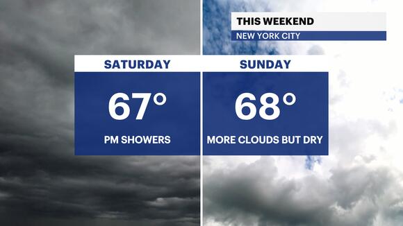 Wet and cloudy conditions stick around overnight before a sunny Friday